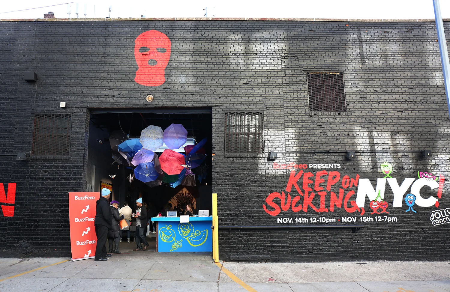 Keep On Sucking, NYC — exterior mural and entrance