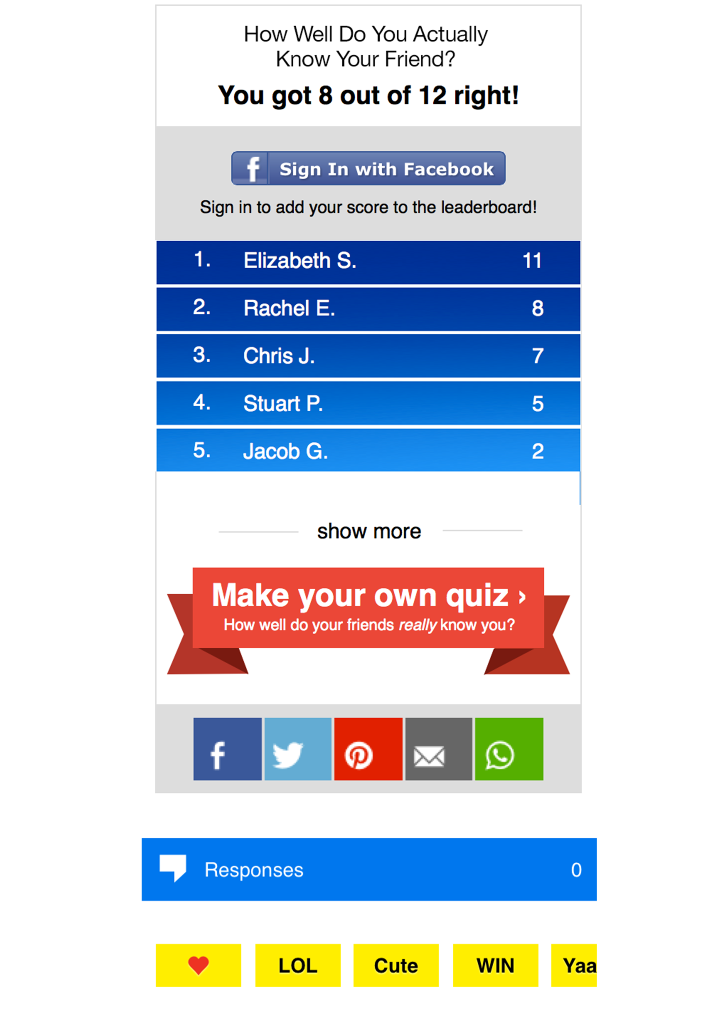 BuzzFeed + PlayStation Best Friend Quiz — post screenshot 2