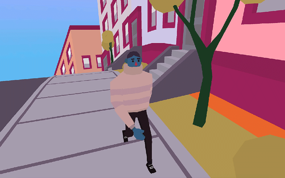 Sidewalk Sidestep — navigating an awkward sidewalk encounter